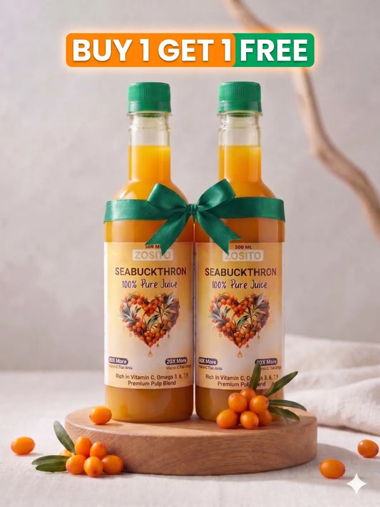 100% Natural Sea Buckthorn Pulp Juice - Pack Of 2