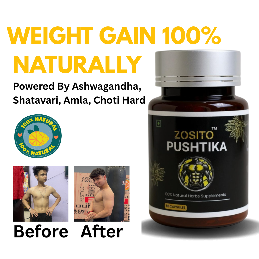 Pushtika: Healthy Weight Gain & Muscle Building Capsules