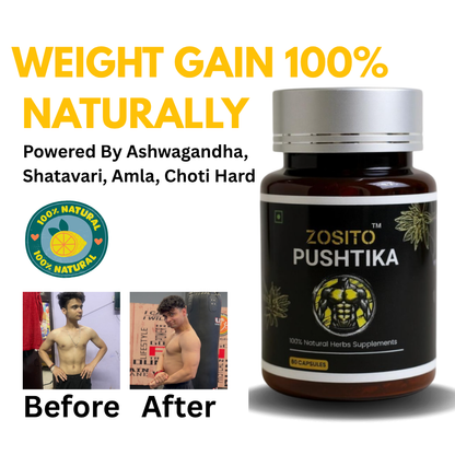Pushtika: Healthy Weight Gain & Muscle Building Capsules
