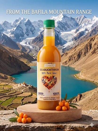 100% Natural Sea Buckthorn Pulp Juice - Pack Of 2